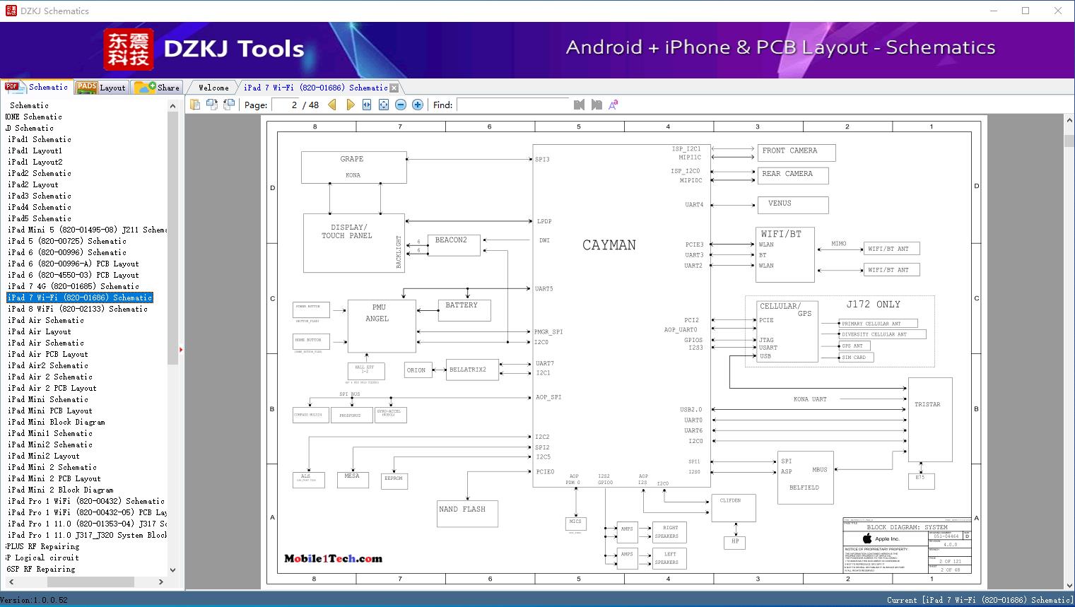 iPad 7 Wi-Fi (820-01686) Schematic